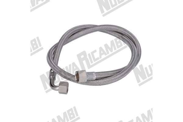 TUBO FLEX DI CARICO INOX  3/8Fc-3/8Fc  1 CURVA  100cm