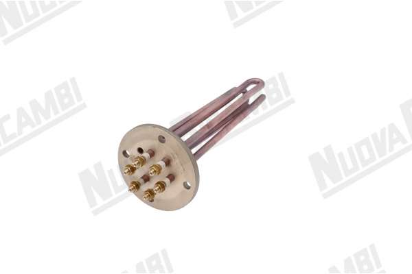 HEIZKÖRPER GR/1 - V230/400 - 2700W - 6 POLE - L. 220mm - MIT SONDEHALTER CIMBALI M15