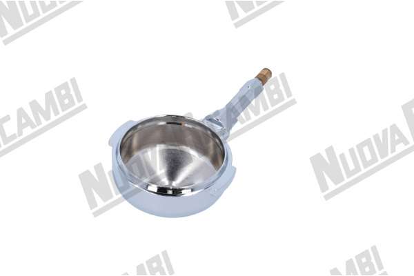 CORPO PORTAFILTRO ATTACCO MANOPOLA CON DADO M8 - ATTACCO BECCUCCI 3/8  PER RANCILIO