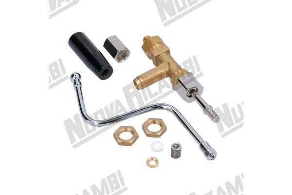 ASSIEME RUBINETTO VAPORE COMPLETO DI TUBO VAPORE E VOLANTINO   LA SAN MARCO