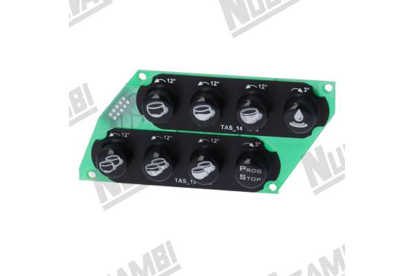 SCHEDA PULSANTIERA DX 8 TASTI CON MEMBRANA - 10 PIN - ASTORIA CMA P4Y  ( 18371106 )