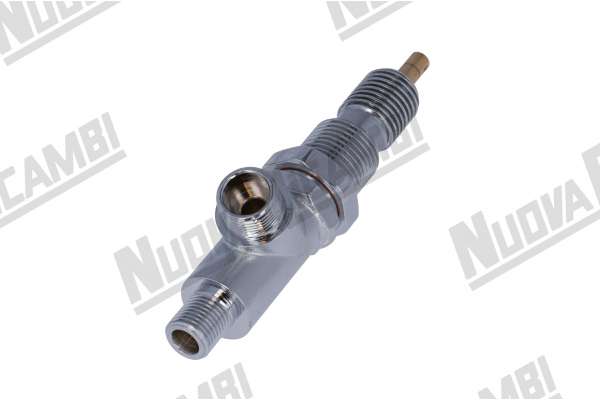 ASSIEME RUBINETTO ACQUA/VAPORE CROMATO - RACCORDO CON FILETTO 2mm - ATTACCO 1/4-3/8M  LA PAVONI PUB/ LA FAIMAC