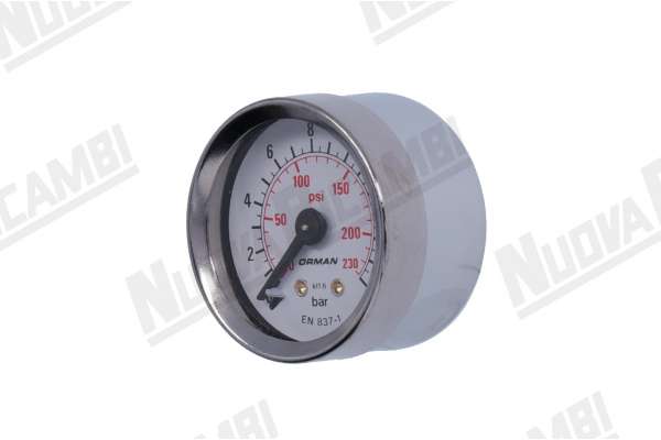 1 SCALE MANOMETER 0-16 BAR CONNECTION M6 FLAT - BODY Ø 40mm