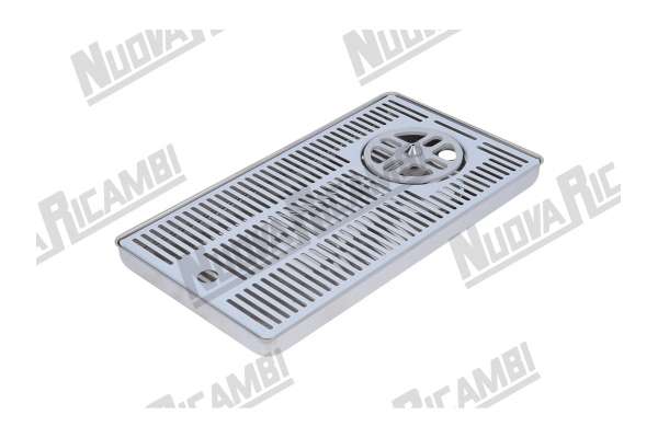 REINIGUNGSBRETT EDELSTAHL FÜR MILCHKANNEN FÜR TISCH 405x223x30mm