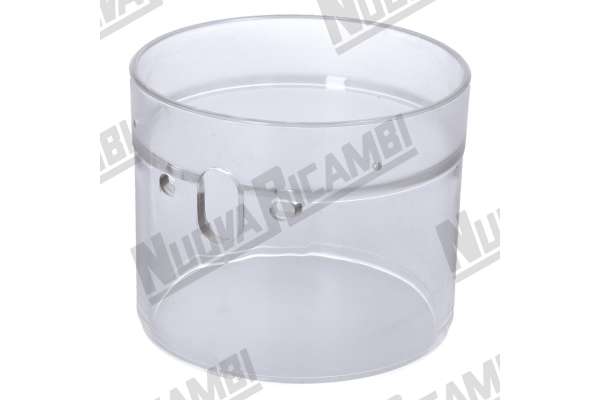CILINDRO PLEXIGLASS DOSATORE MACINATO Ø115/120x107x100mm - QUAMAR M1/ M80/ T80