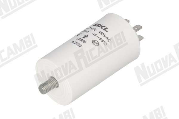 CONDENSATORE 20mF - 220/240V - 450V - 50/60HZ - Ø 40mm - H. 70mm  ANFIM/ COMPAK/ MACAP/ MAZZER/ OBEL/ QUAMAR