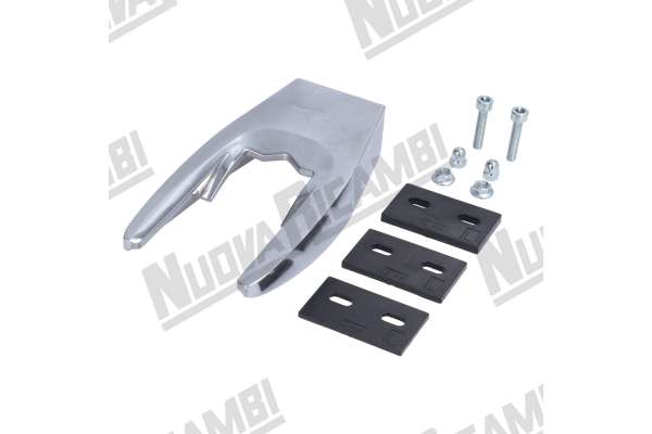 CONJUNTO HORQUILLA PORTAFILTRO CROMADA LARGA- L. 147mm - PARA PRENSADOR DE CAFE' TELESCOPICO - MAZZER