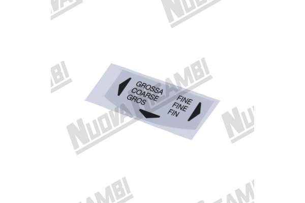 GRINDING REGULATION  LABEL