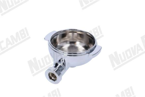 15° ANGLED CURVED PORTAFILTER BODY WITHHANDLE M12 - SPOUT CONNECTION 3/8 WEGA