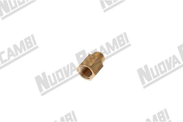 RACOR TOBERA G. 1/4M - 1/4F - HUECO Ø 1,2mm - H. 26mm - HEX. 17  ASTORIA CMA/ WEGA