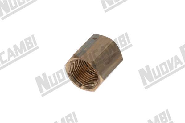 BRASS NUT G. 3/8F WATER/STEAM PIPE - HEX. 20mm - LA SPAZIALE