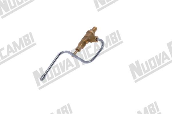 CONJUNTO GRIFO CON TUBO VAPOR DERECHO -ENLACE 3/8M-3/8M  LA SPAZIALE