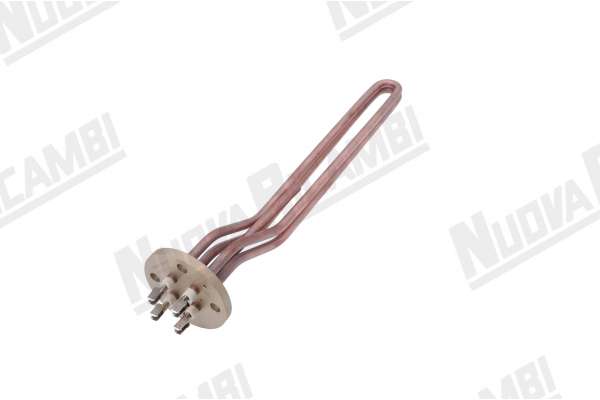 RESISTENCIA GR/2 - V220/240 - 3200/3600W - 6 POLOS FASTON - L. 345mm - CON SUJETA-SONDA BEZZERA B2000/ ELLISSE