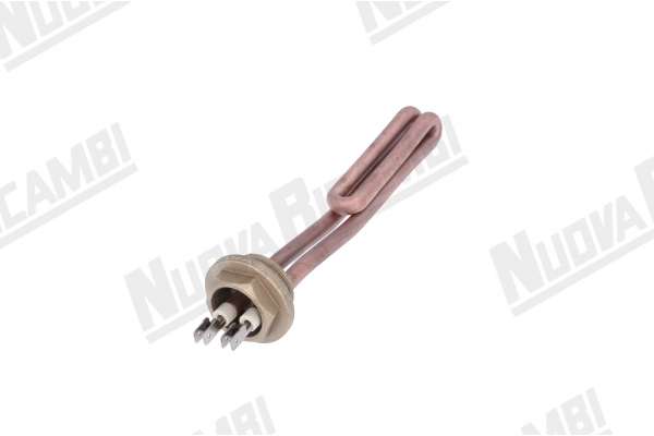 RESISTENCIA - V220/240 - 1250/1450W - 2POLOS FASTON - CONECCION M32x1,5mm - L. 155mm  BEZZERA BZ35/ BZ40/ GALATEA/ DOMUS/ RENEKA AMICI