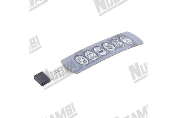 TOUCH PAD MEMBRANE 6 BUTTONS WITH THE/CAPPUCCINO PROGRAM - 6 LED - 8+8 PIN - BEZZERA ( 5660520 )