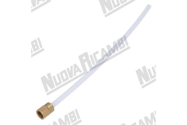 TUBO ESCAPE ELECTROVALVULA EN TEFLON Ø 4x6mm - Ø 6mm - 1/8F - L. 215mm - BRUGNETTI