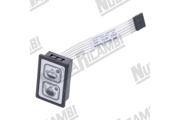 BOTONERA 2 TECLAS TE' - 2 LED - 6 PIN -CARIMALI SYSTEMA