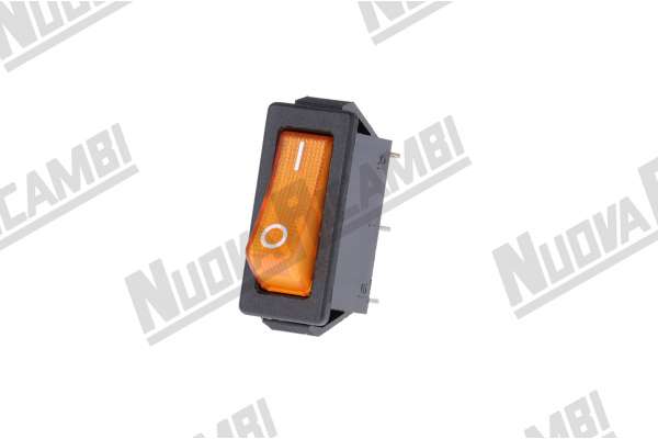 INTERRUPTOR BIPOLAR LUMINOSO NARANJA 250V - 16A - HUECO 11x30mm  CARIMALI