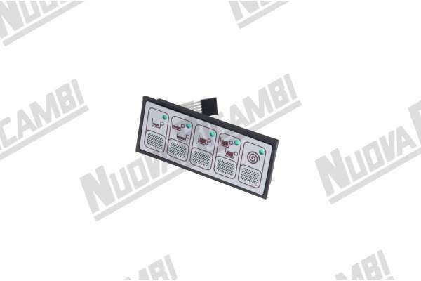 TOUCH PAD  5 BUTTONS - 5 LED - 6 PIN  -CARIMALI SYSTEMA  ( 04.05122 )