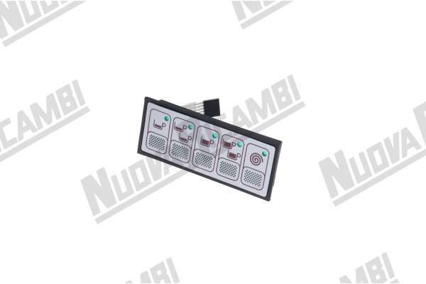 BOTONERA 5 TECLAS - 5 LED - 6 PIN  - CARIMALI SYSTEMA  ( 04.05122 )