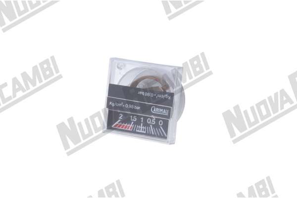 SINGLE SCALE MANOMETER 0-2 BAR - CONNECTION 1/8M FLAT - FRAME 61x61mm - BODY Ø 54mm  CARIMALI