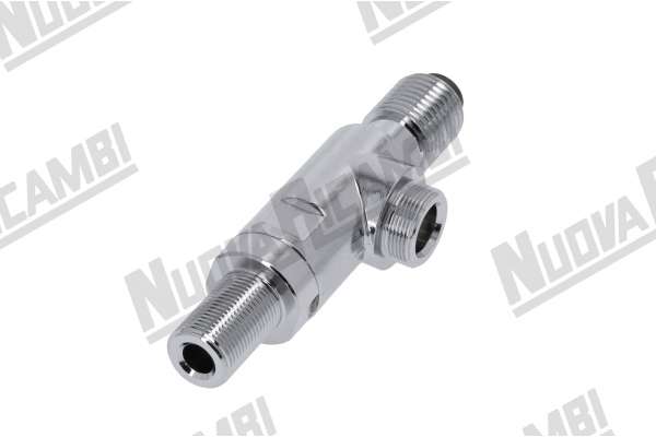 ASSIEME RUBINETTO ACQUA/VAPORE CROMATO - ELEKTRA