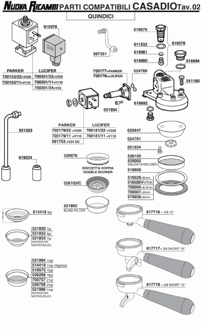 Espresso Machine Parts Nuova Ricambi Srl Order Online 3