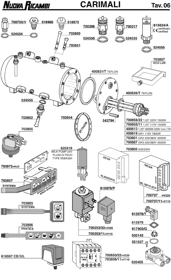 Carimali 06 ESPRESSO MACHINE PARTS