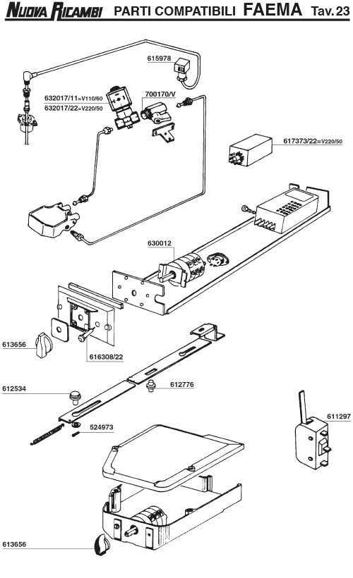 Faema 24 ESPRESSO MACHINE PARTS